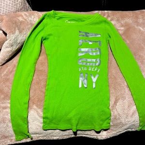 Aeropostale neon green ,extra small, long sleeve,